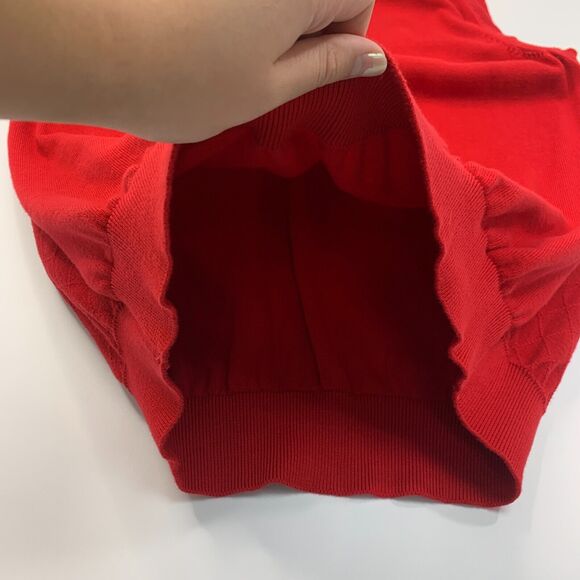 Alan Flusser Sweater Vest Mens XL Extra Large Red V Neck Cotton Diamond Jacquard - Picture 7 of 10